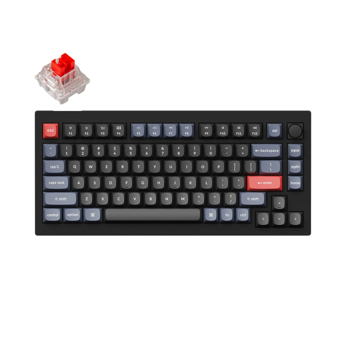 Keychron V1 QMK 75% Keyboard - Divinikey