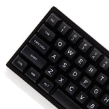 Maxkey SA White On Black Keycap Set Doubleshot ABS - Divinikey