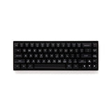 Maxkey SA White On Black Keycap Set Doubleshot ABS - Divinikey