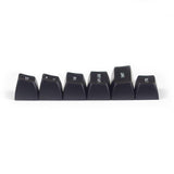 Maxkey White On Black Keycap Set Doubleshot ABS - Divinikey