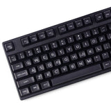 Maxkey White On Black Keycap Set Doubleshot ABS - Divinikey
