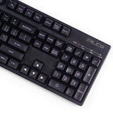 Maxkey White On Black Keycap Set Doubleshot ABS - Divinikey