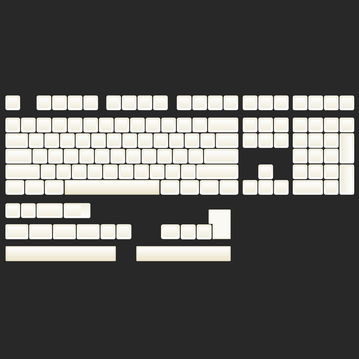 NP PBT Blank Keycap Set - Divinikey