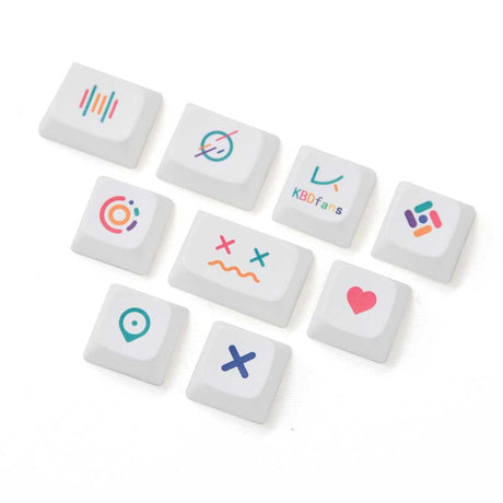 NP PBT Crayon Keycap Set Dye-Sub PBT - Divinikey