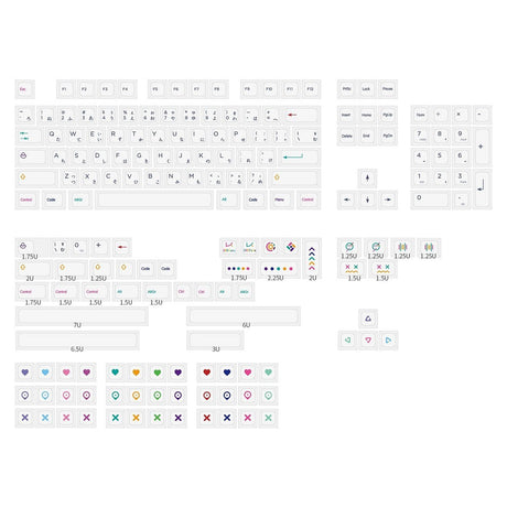 NP PBT Crayon Keycap Set Dye-Sub PBT - Divinikey