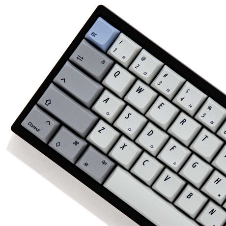 NP PBT Gray And Blue Keycap Set Dye-Sub PBT - Divinikey