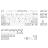 NP PBT Gray And Blue Keycap Set Dye-Sub PBT - Divinikey