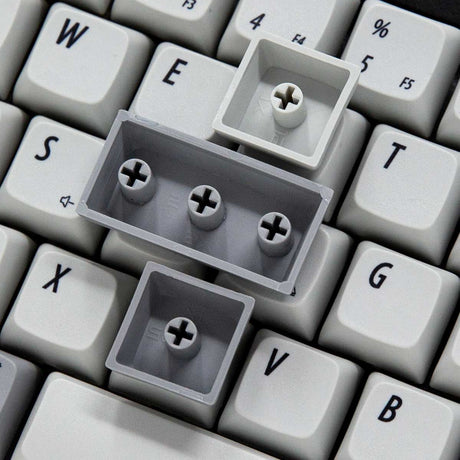 NP PBT Gray And Blue Keycap Set Dye-Sub PBT - Divinikey
