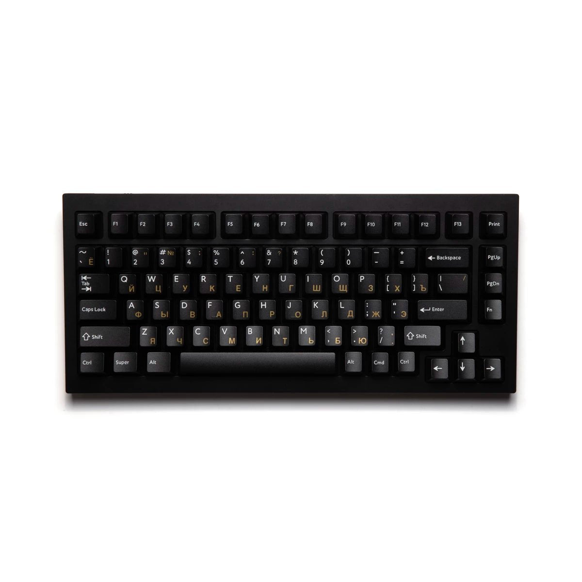 PBTfans Golden Keycap Set Doubleshot ABS - Divinikey