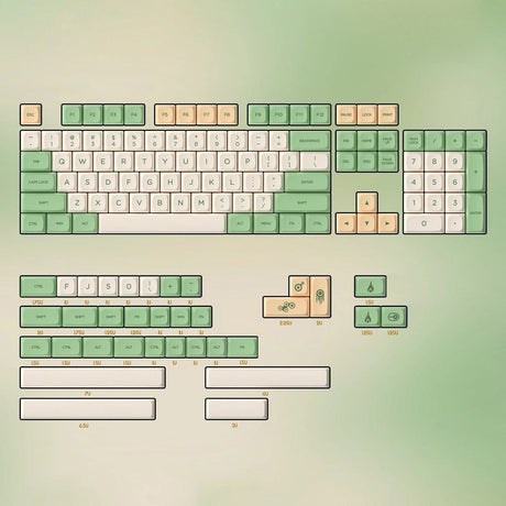 PG Retro Keycap Set Dye-Sub PBT - Divinikey