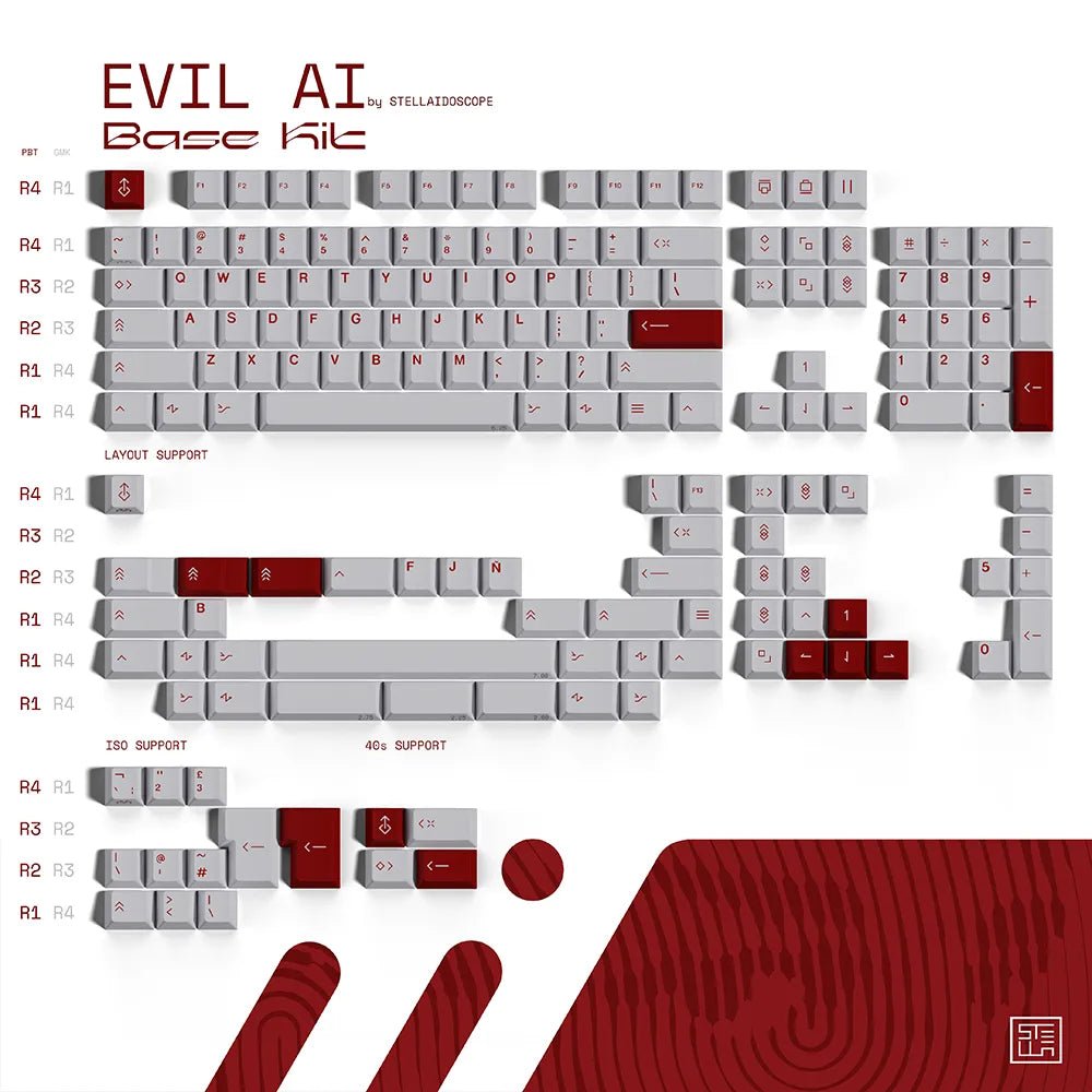 [Preorder] MW Evil AI Keycap Set Dye-Sub PBT - Divinikey