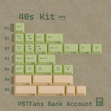 [Preorder] PBTfans Bank Account Keycap Set Doubleshot PBT - Divinikey