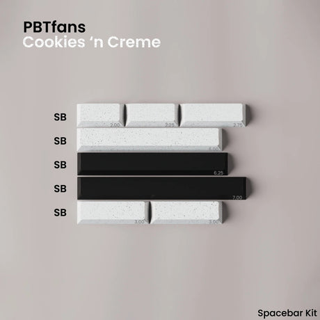 [Preorder] PBTfans Cookies 'n Creme Keycap Set Doubleshot ABS - Divinikey