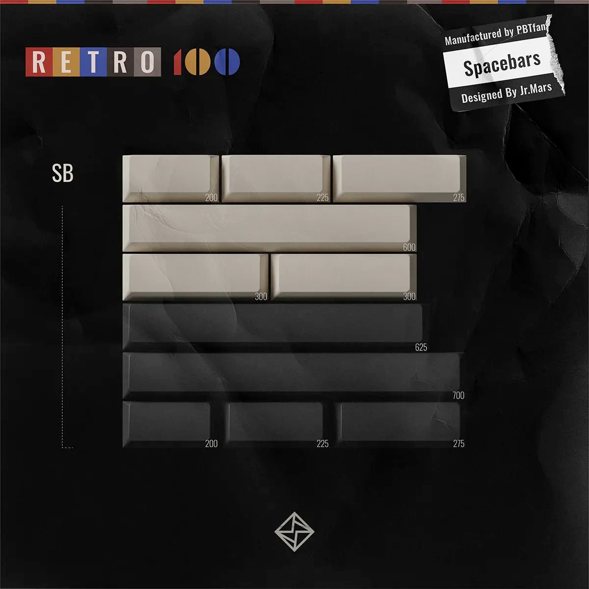 [Preorder] PBTfans Retro 100 Keycap Set - Divinikey