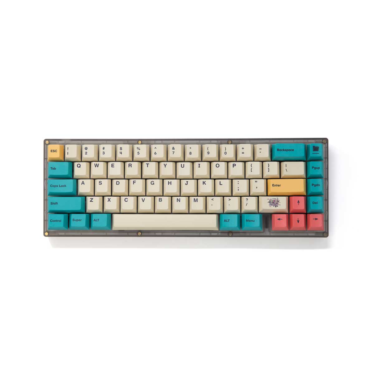 Retro 80s Keycap Set Dye-Sub PBT - Divinikey