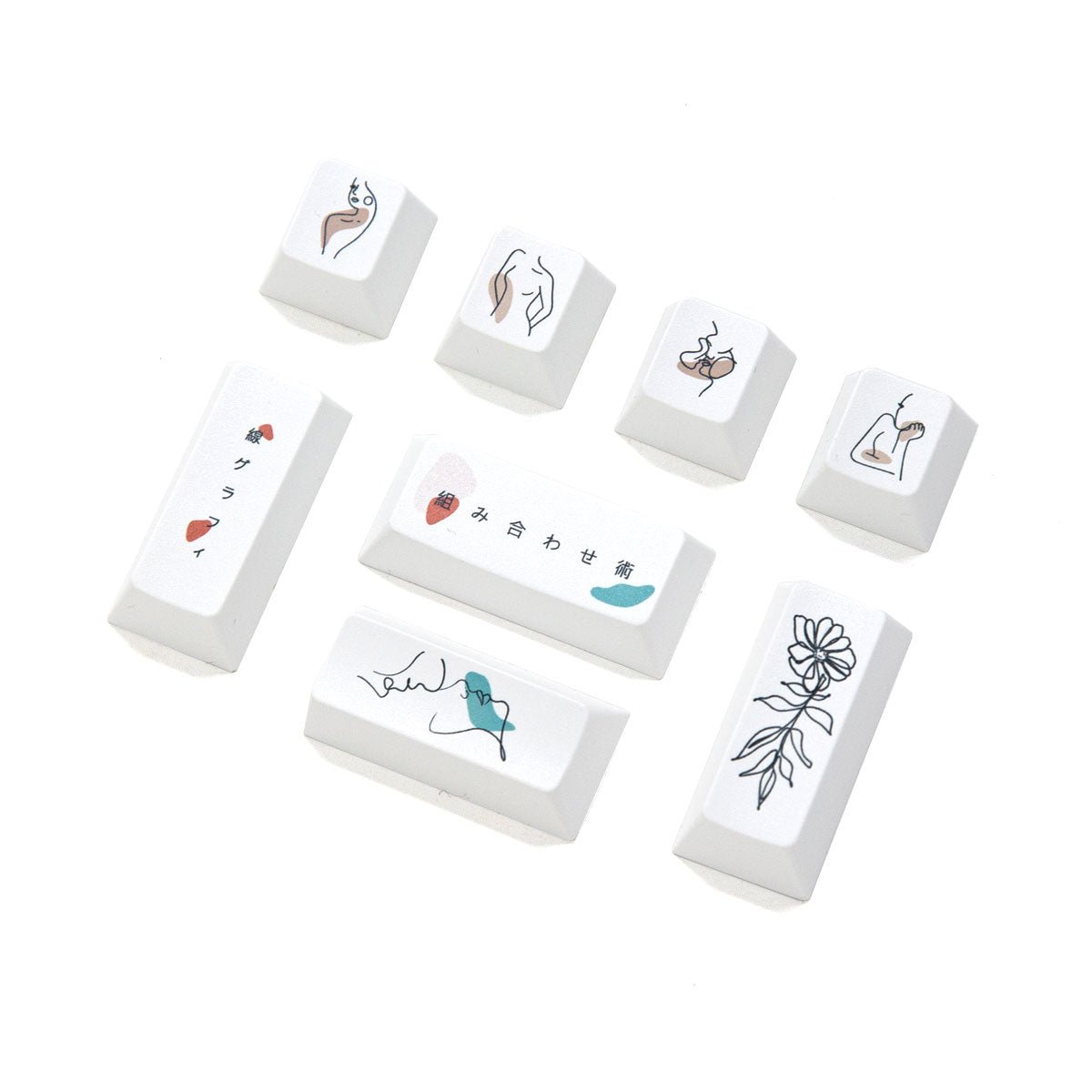 Simple Curve R2 Keycap Set Dye-Sub PBT - Divinikey