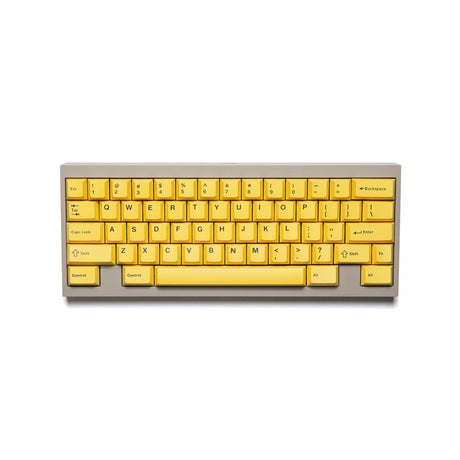 Wuque WS Basic Yellow Keycap Set Doubleshot PBT - Divinikey